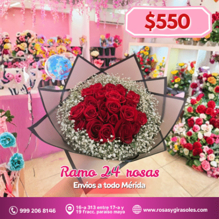Ramo de 24 rosas