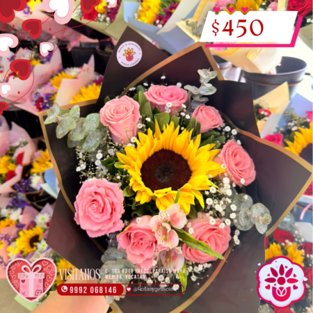 Girasol Oculto en Rosas