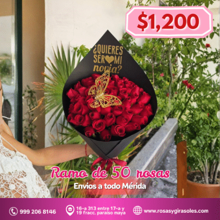 Ramo de 50 rosas