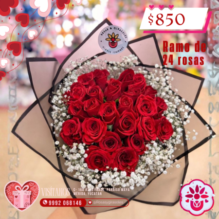 Ramo de 24 rosas
