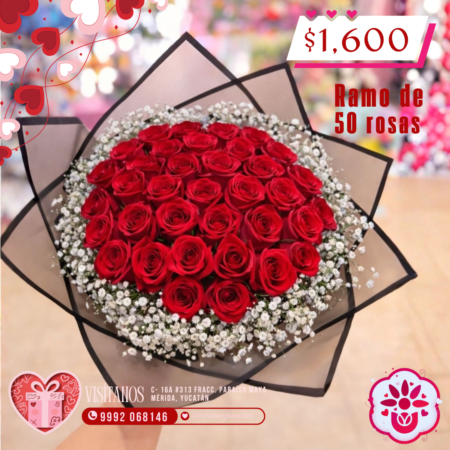 Ramo de 50 rosas