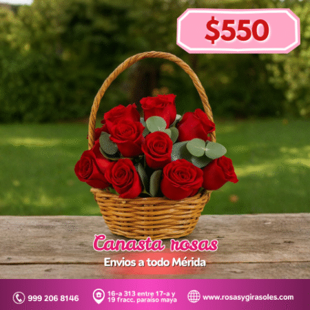 Canasta rosas