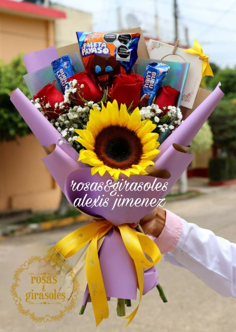 Bouquet  purpure payaso #02000