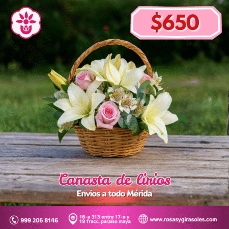 Canasta de lirios