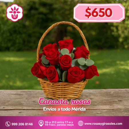 Canasta rosas