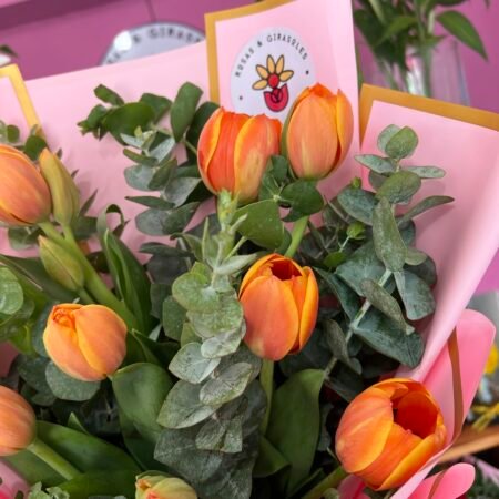 Ramo Orange tulipanes
